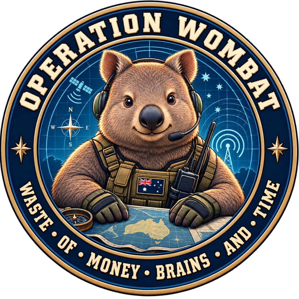 Operation Wombat — Waste of Money, Brains and Time